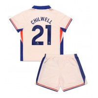 Camisa de Futebol Chelsea Ben Chilwell #21 Equipamento Secundário Infantil 2024-25 Manga Curta (+ Calças curtas)